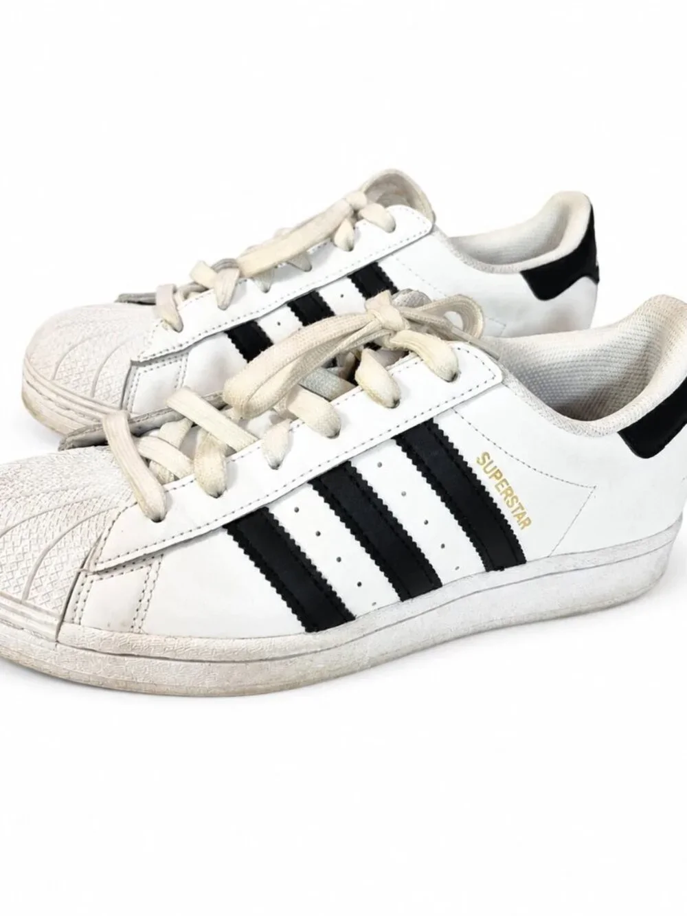 Adidas Superstar Men's 6.5 Shoes White Leather Low Top Sneakers